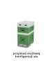6-frame hive - Wielkopolski - painted with a frame - green